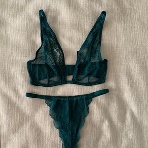 Victoria’s Secret Very Sexy Unlined Plunge bra and panty.